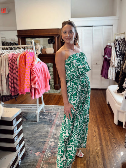 Wynette Floral Strapless Romper