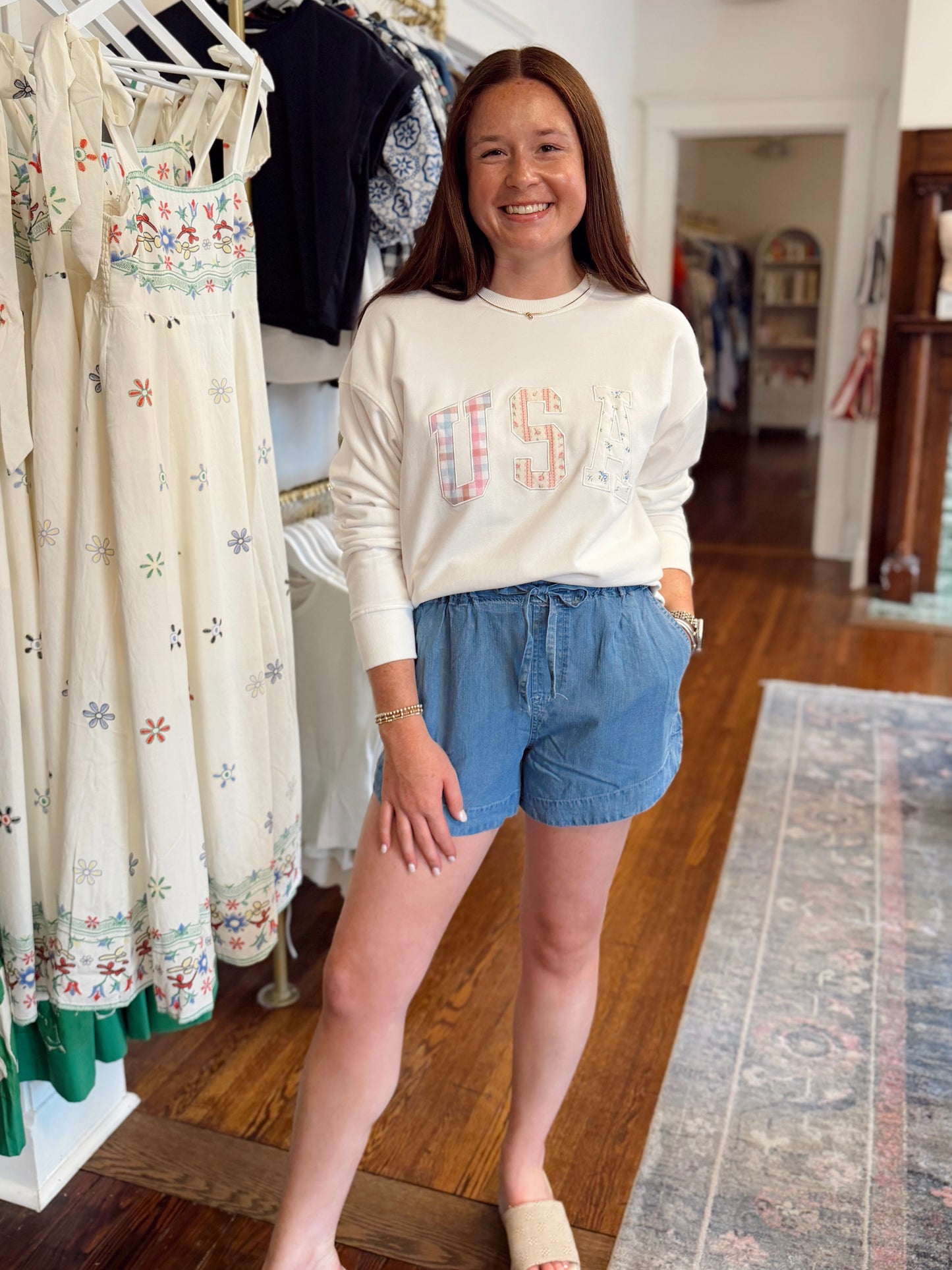 USA Patchwork Sweatshirt