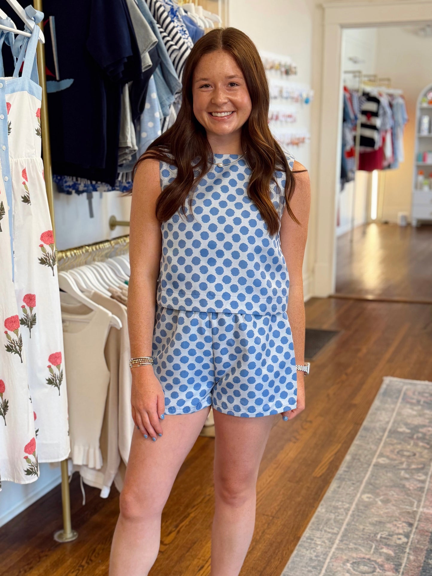 Dottie Sleeveless Top - Blue