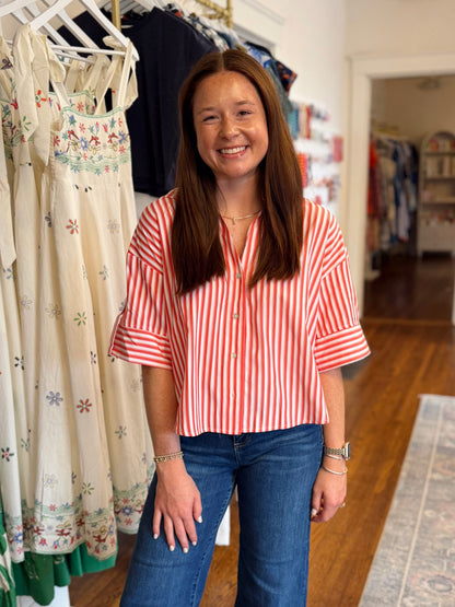 Summer Kickoff Top - Red