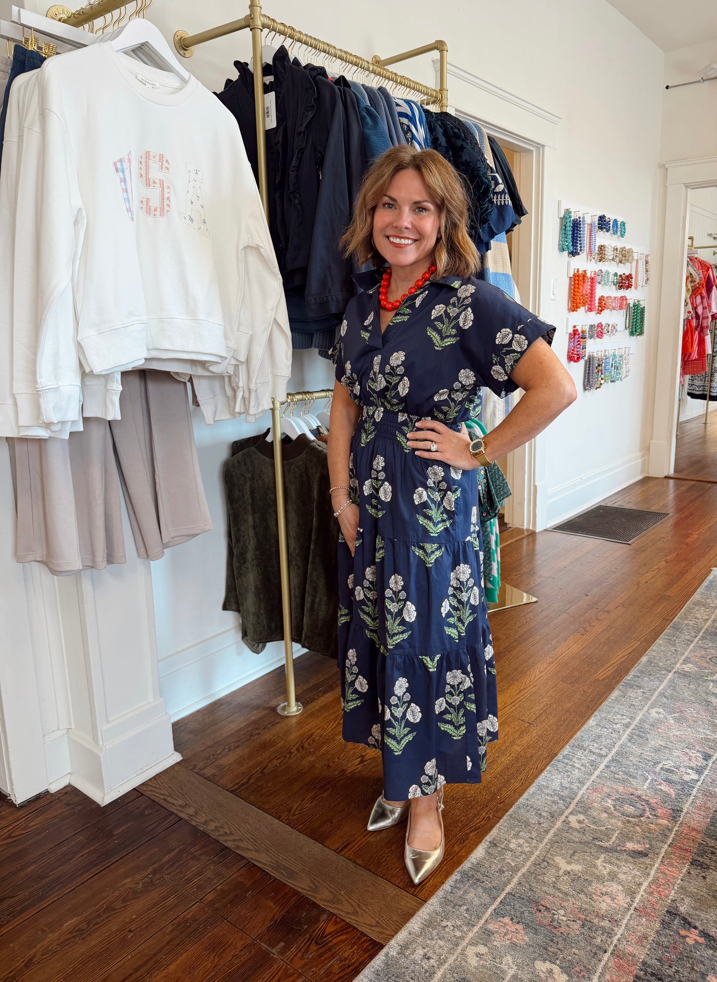 Kristy Short Sleeve Floral Dress