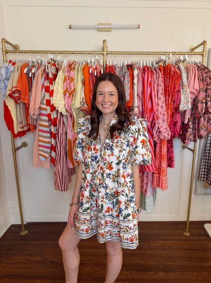 Elyse Floral Ruffle Dress