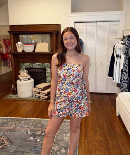 Katie Floral Ruffle Romper