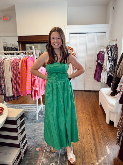 Janelle Strapless Midi Dress