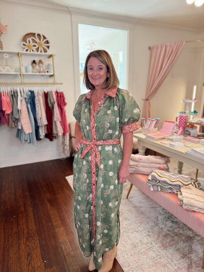 Lila Cate Floral Tie Maxi