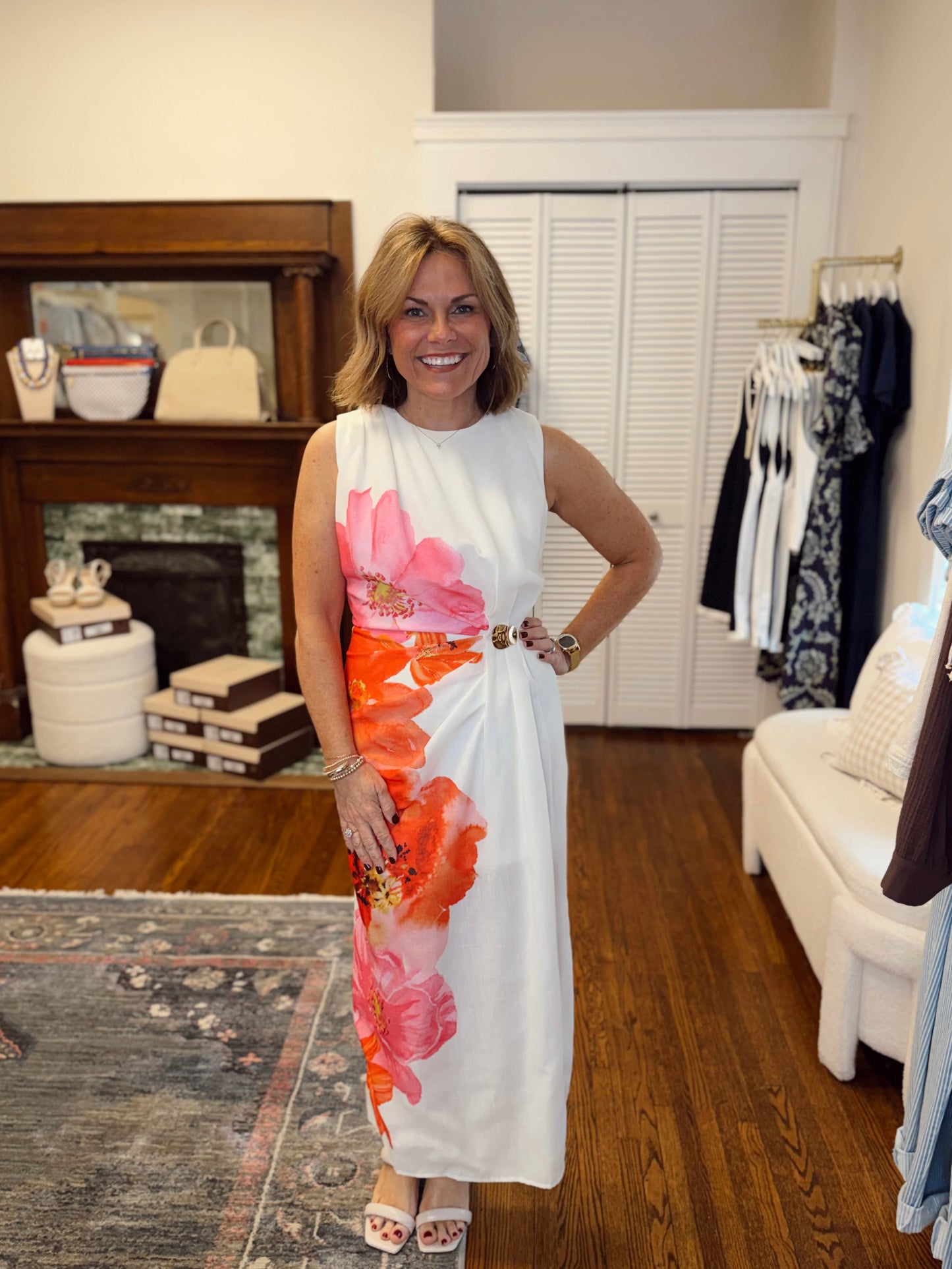 Island Time Cream Maxi Dress