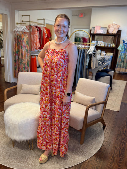 Shades of Pink Floral Maxi