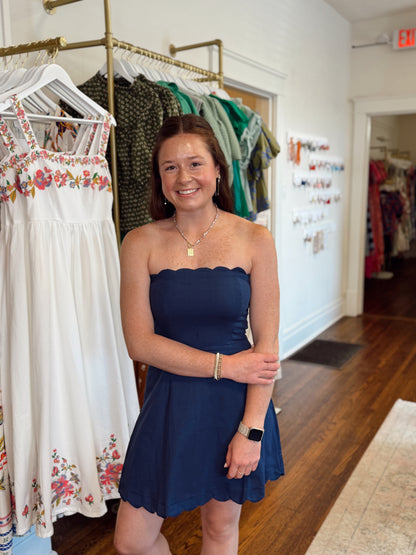 Fit & Flare Navy Dress