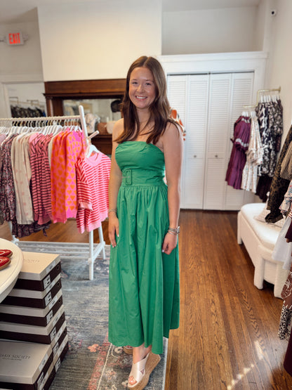 Janelle Strapless Midi Dress