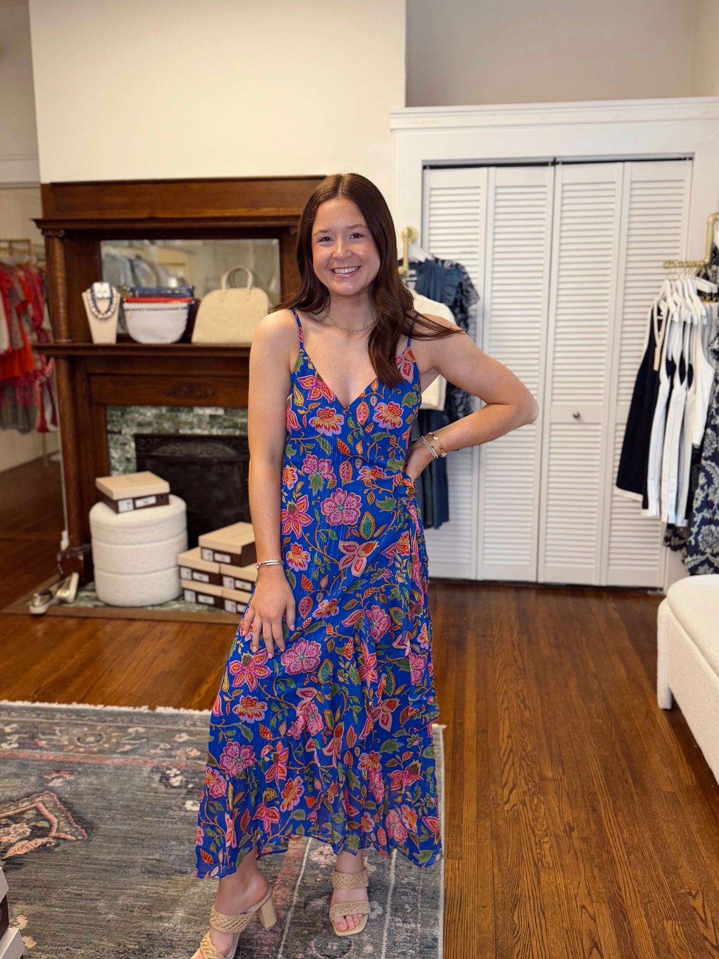 Wendey Floral Wrap Maxi Dress