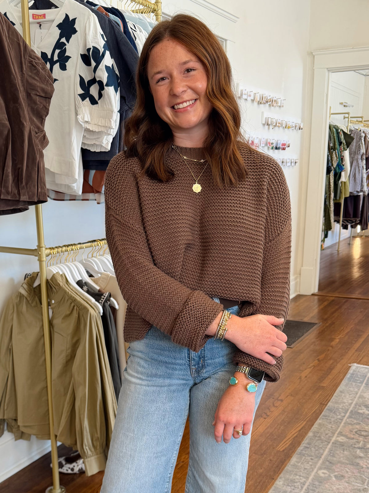 Grainger Chocolate Brown Sweater