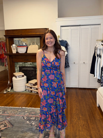 Wendey Floral Wrap Maxi Dress