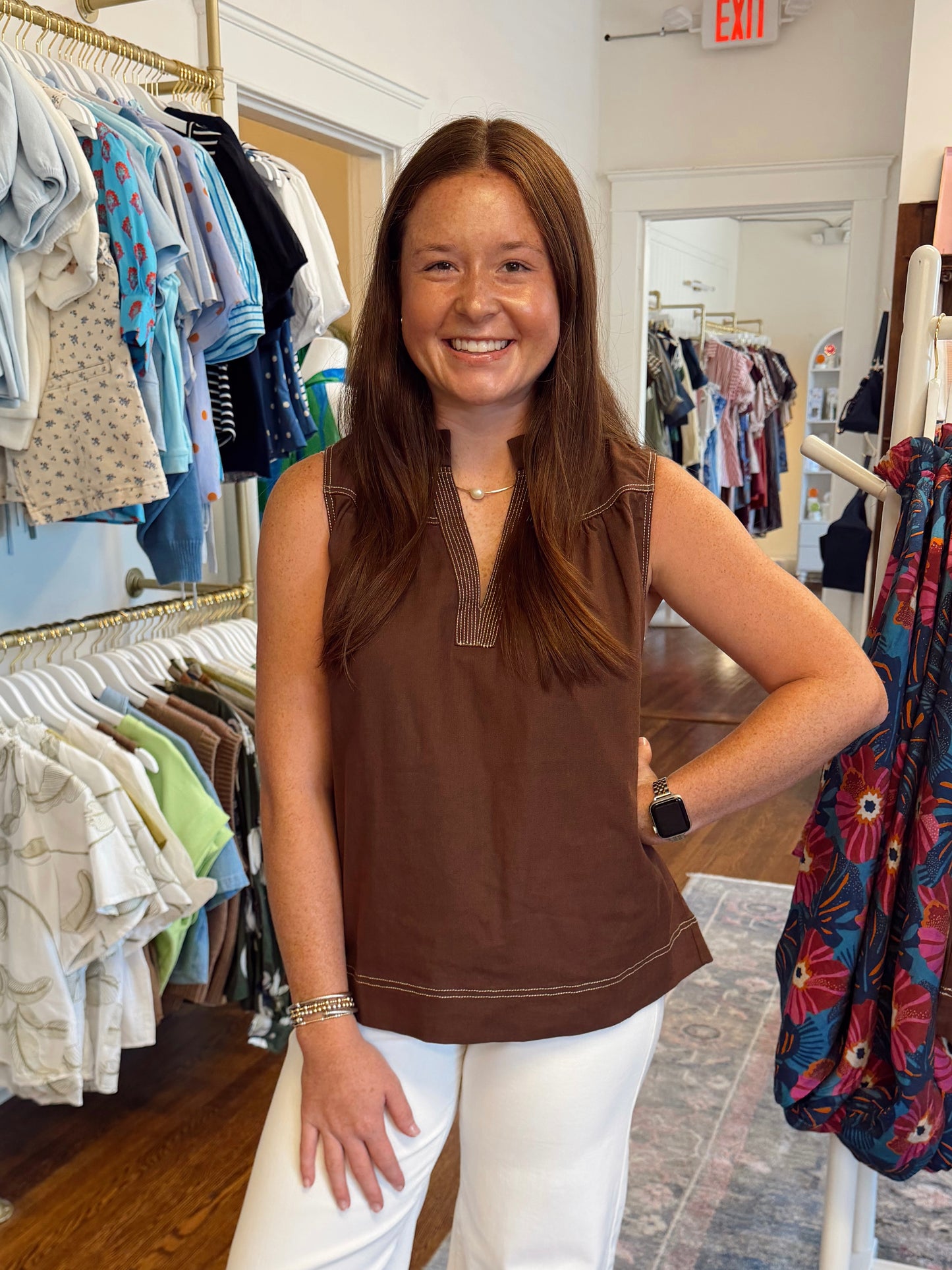 Brenna Brown Stitch Top