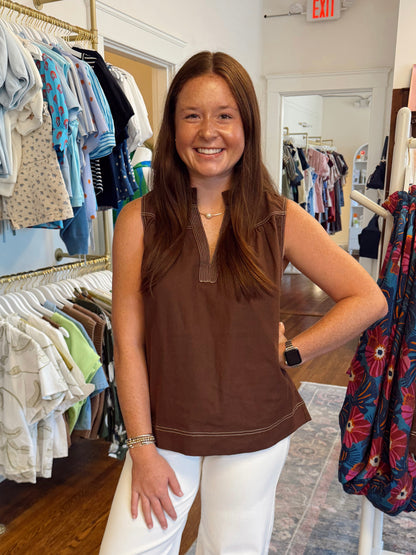 Brenna Brown Stitch Top