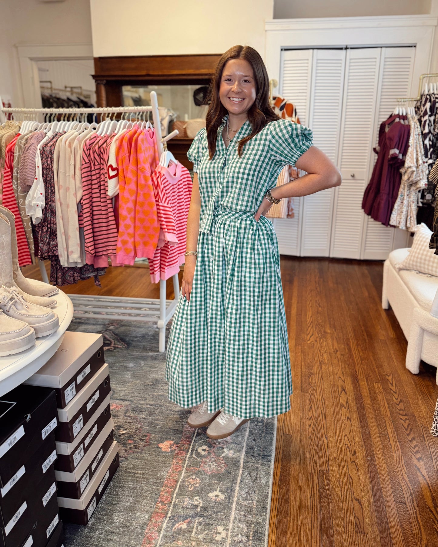 Springtime Gingham Skirt