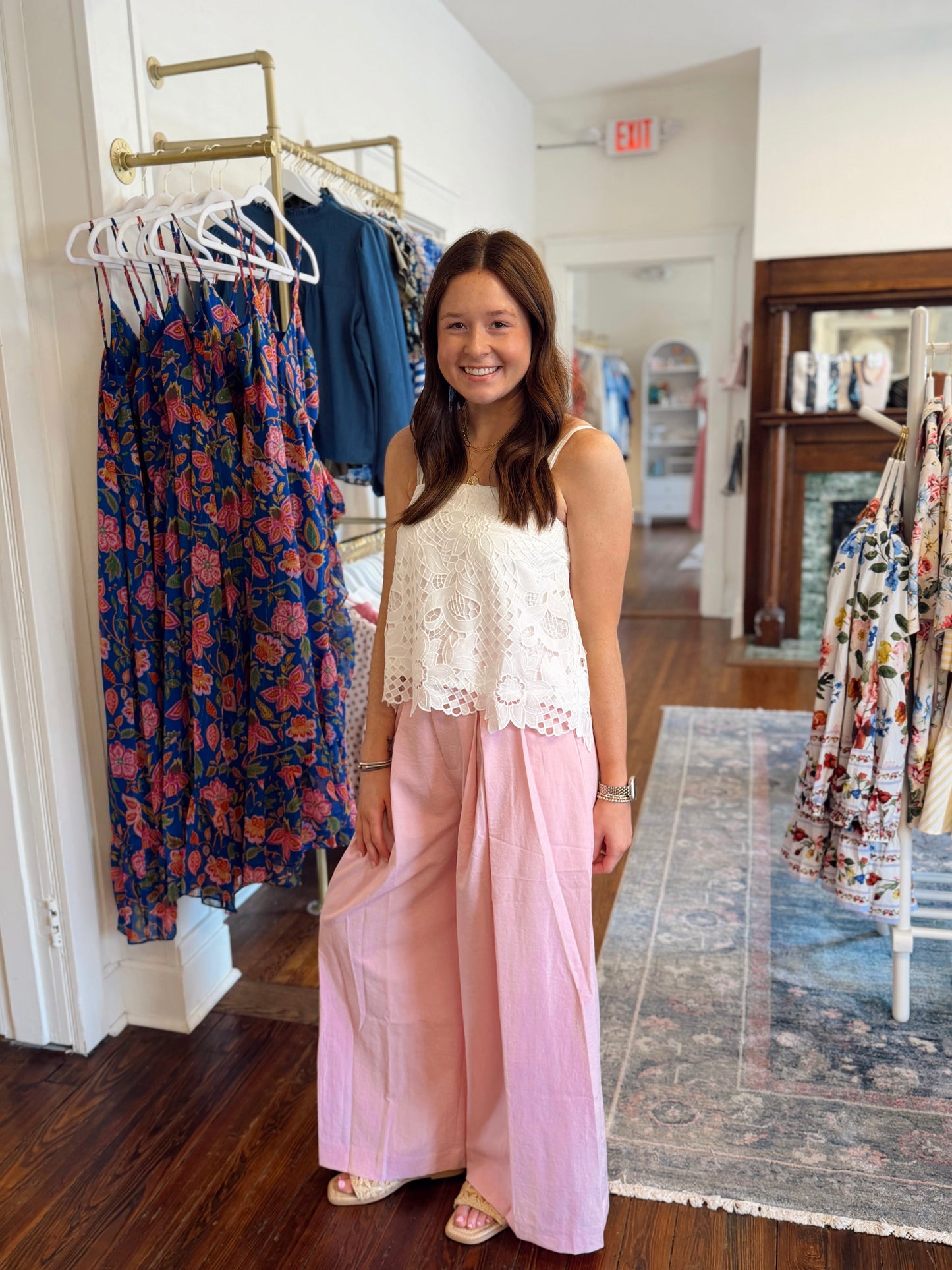 Stella Pink Wide Leg Pants