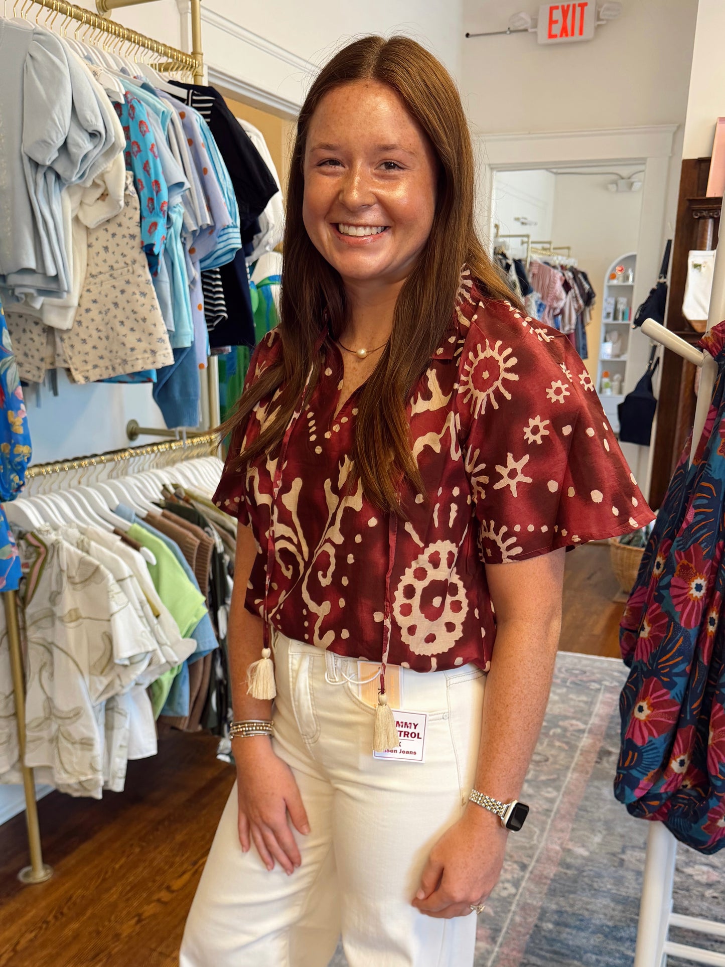 Sierra Tie Tassel Top
