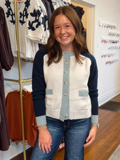 Morning Light Cardigan-Blue