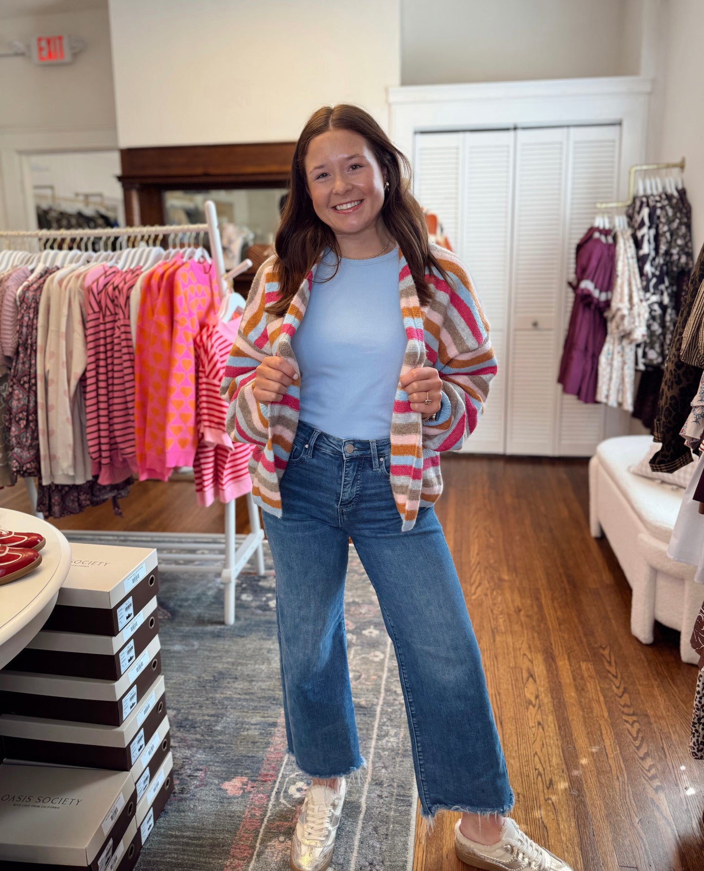 Saratoga Stripe Cardigan