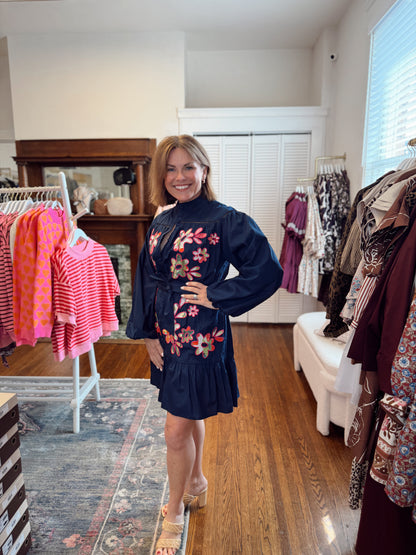 Enchanted Floral Navy Dress