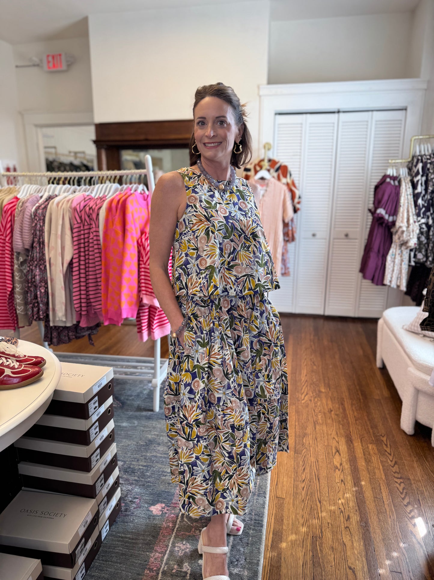 Abbey Floral Sleeveless Top