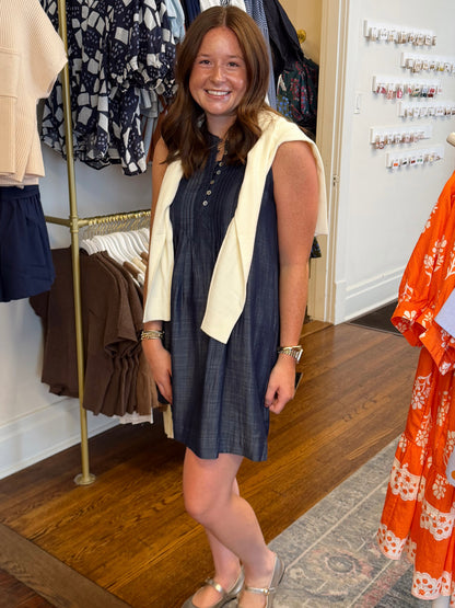 Kassidy Sleeveless Denim Dress