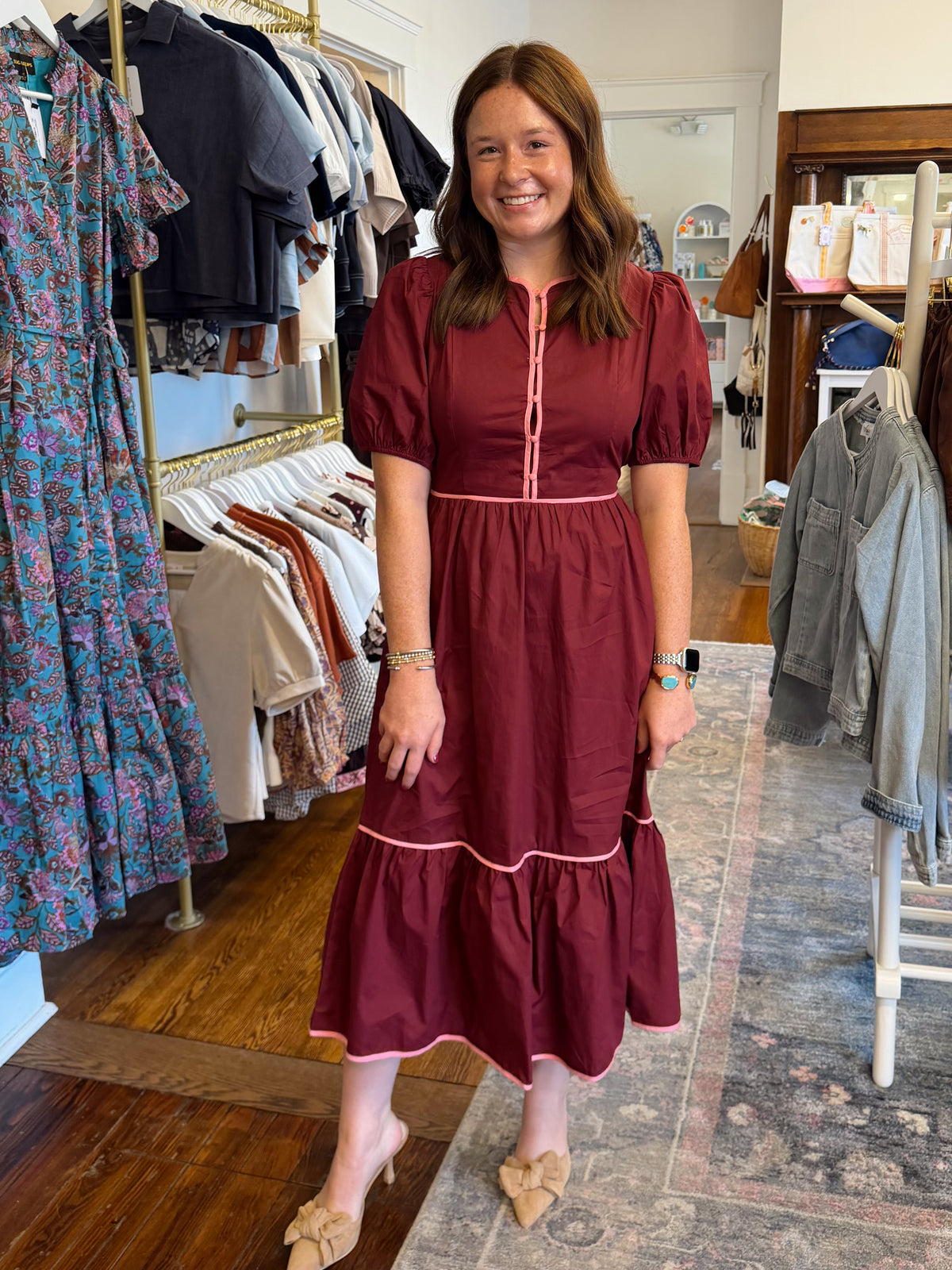 Martin Tiered Piped Dress