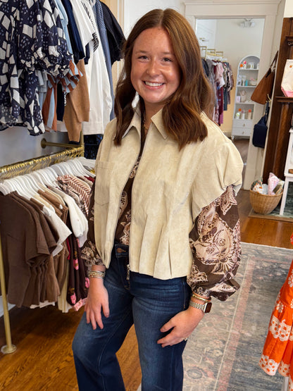 Maisie Cream Sleeveless Jacket