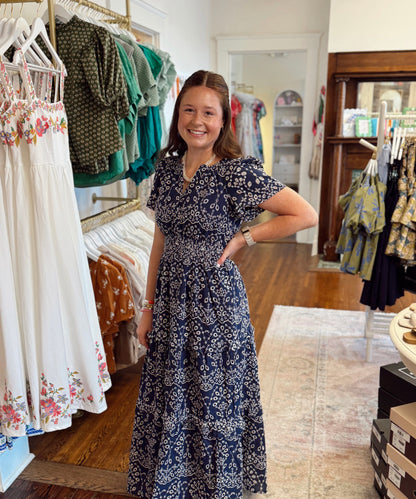 Viridiana Floral Eyelet Maxi
