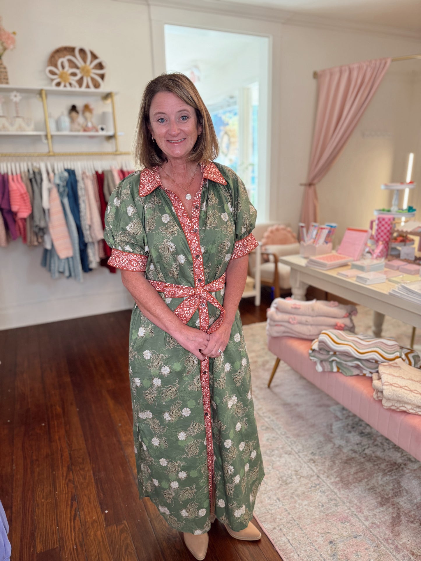 Lila Cate Floral Tie Maxi