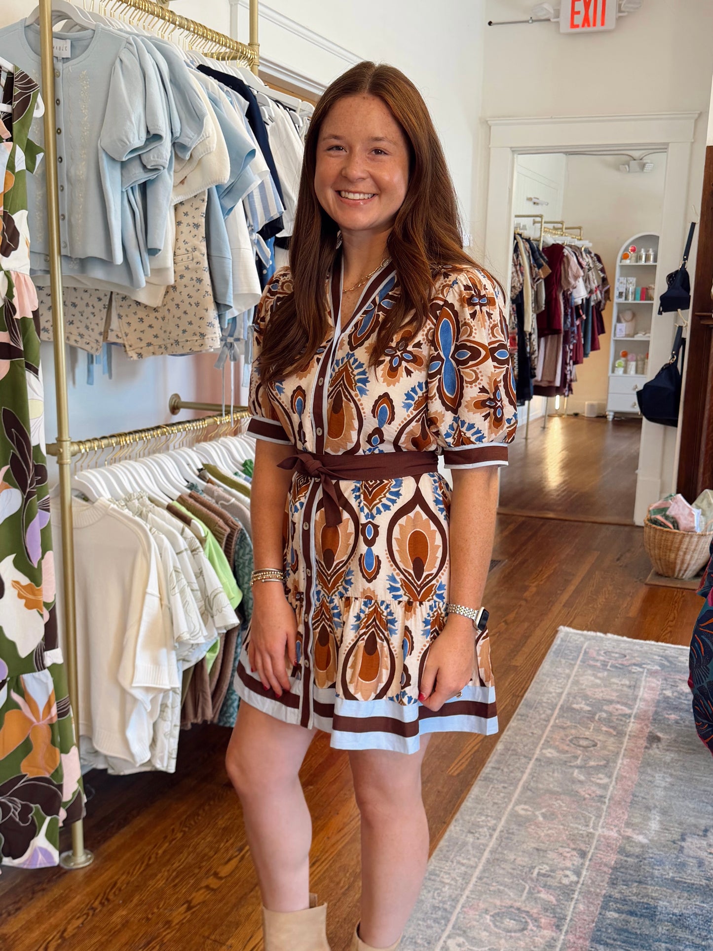 Makenzie Fall Tie Dress