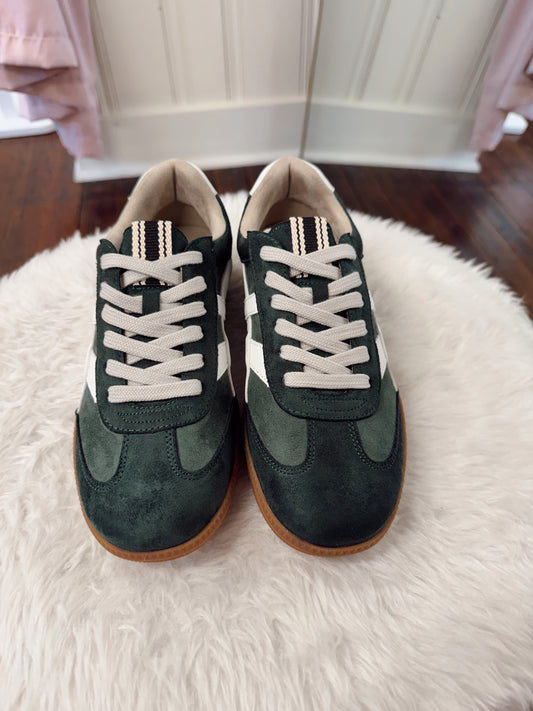 Sasha Green Suede Sneakers