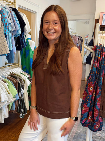 Brenna Brown Stitch Top