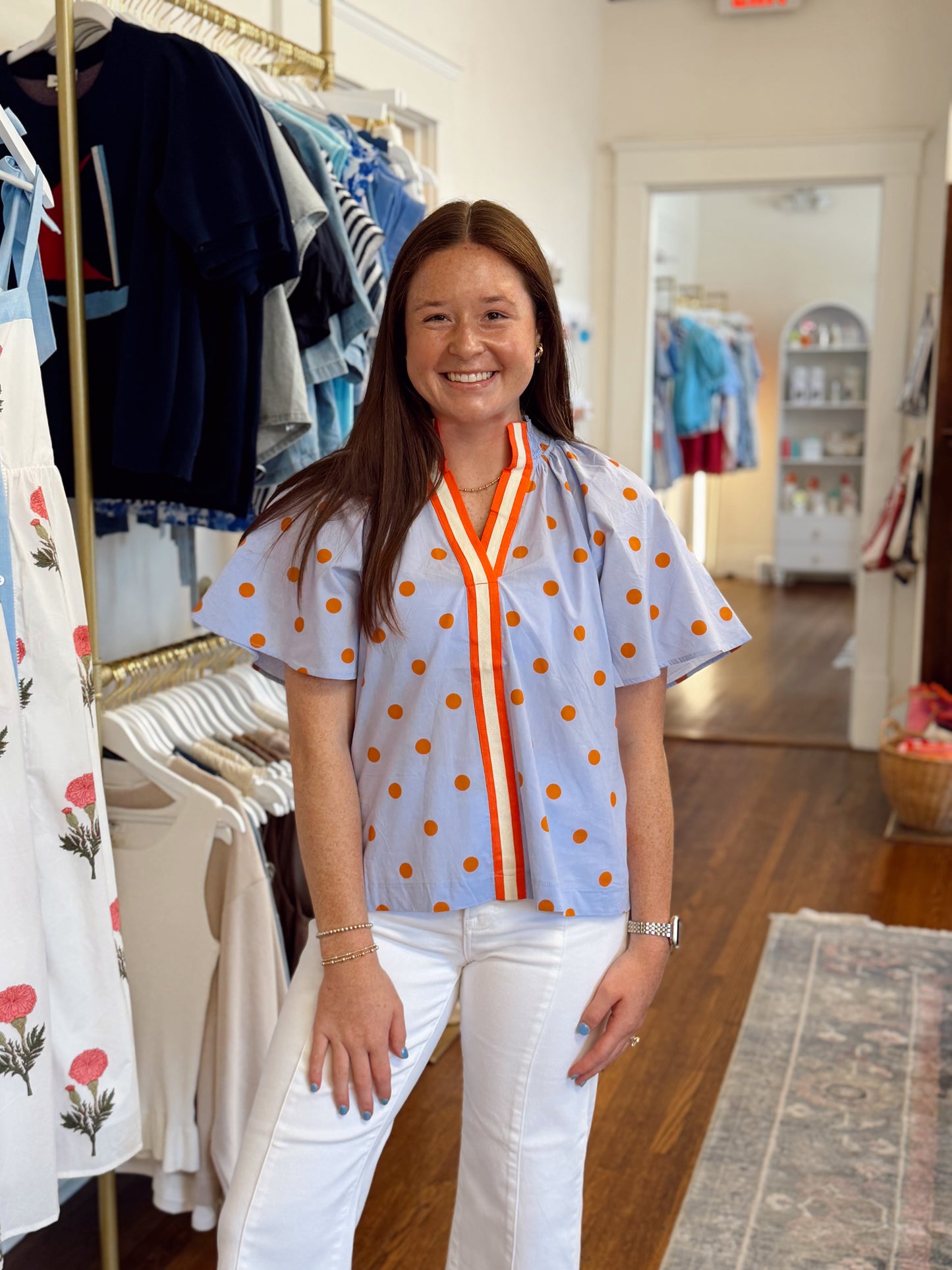 Hanna Polka Dot Top