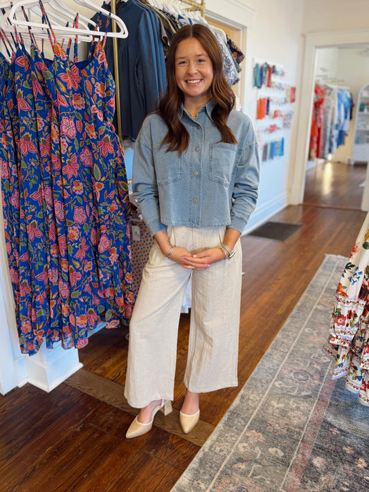 Morgan Classic Denim Button Down