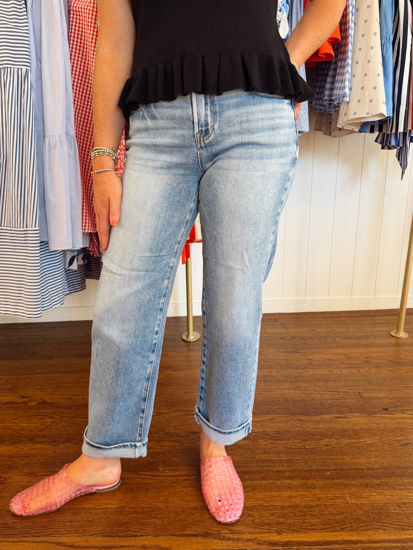 The Charlotte Mid Rise Boyfriend Jeans