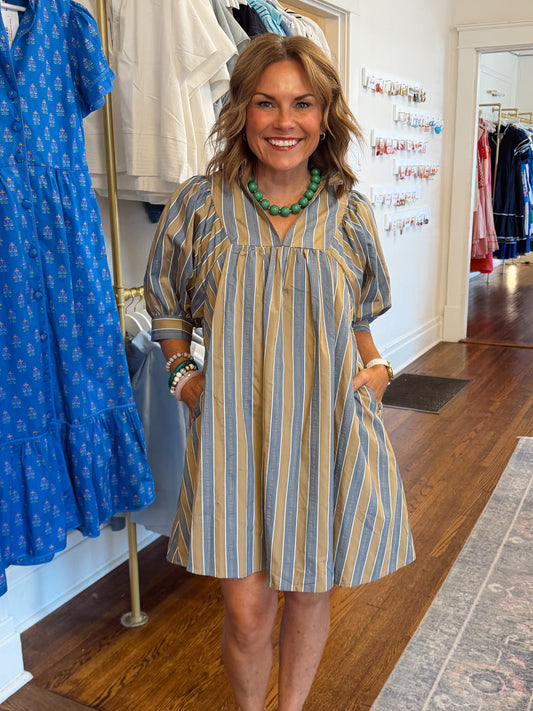 Hazel Fall Stripe Dress