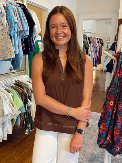 Brenna Brown Stitch Top