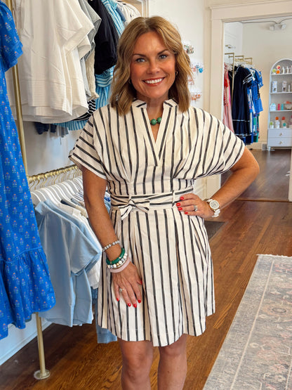 Madison Black & White Stripe Dress