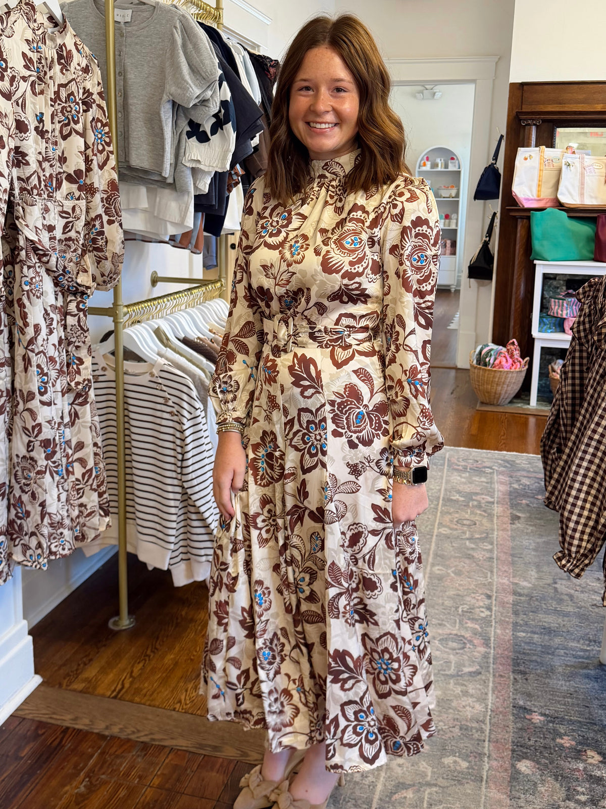 Adeline Belted Maxi Dress