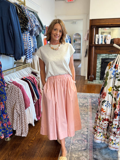 Sasha Blush Maxi Skirt