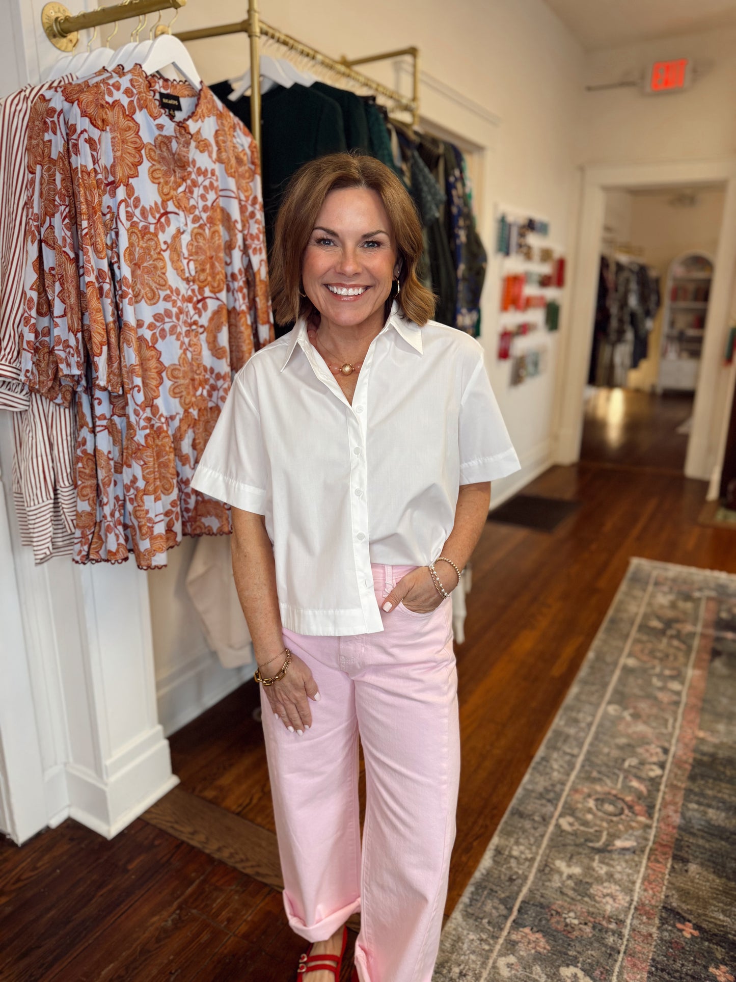 Kendall Pleated Top - White