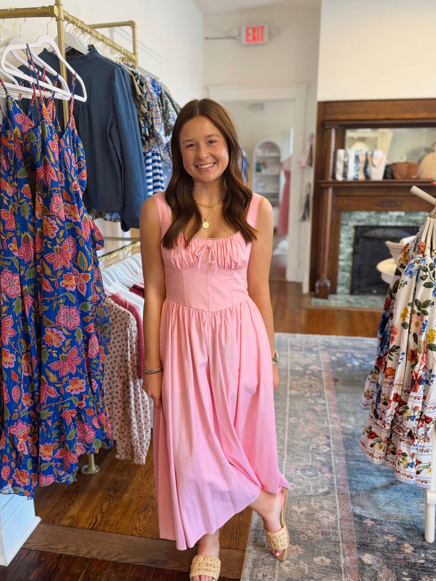 Strawberry Milk Princess Waist Dress