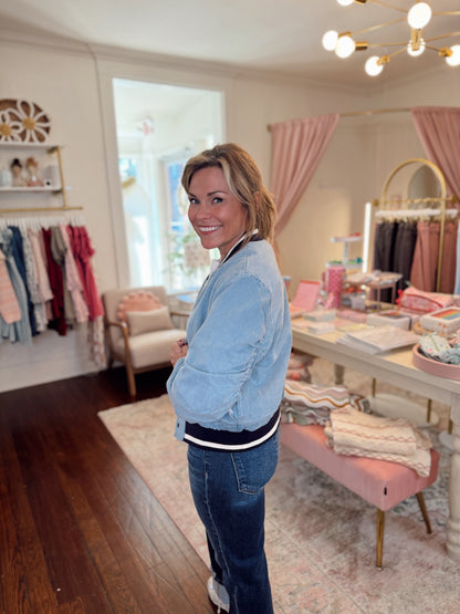 Varsity Denim Jacket