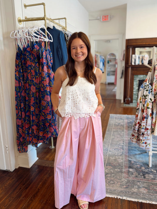 Stella Pink Wide Leg Pants