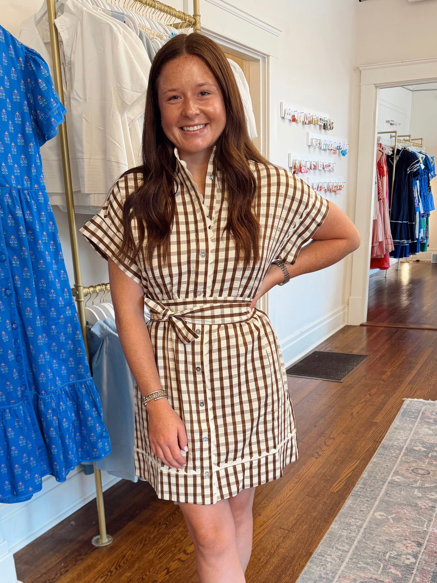 Perry Campbell Brown Dress