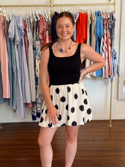 Jackie Polka Dot Skirt