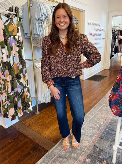The Arlin Deep Blue Mid Rise Jeans