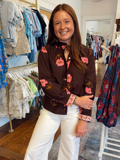 Lola Pattern Cuff Top