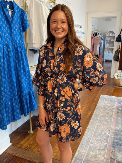 Nancye Long Sleeve Floral Dress